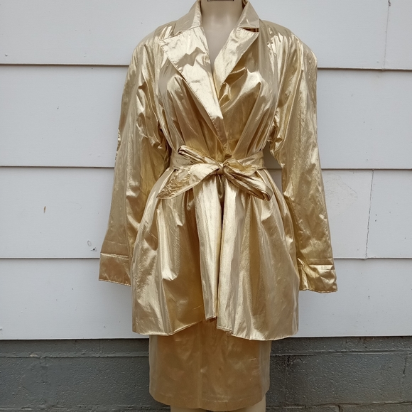 SOLD Vintage Gold Skirt Set - Picture 4 of 7